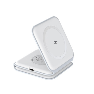 Recci <span class=keywords><strong>Chargeur</strong></span> sans fil pliable 3-en-1 15W pour téléphone, montre et écouteurs, <span class=keywords><strong>chargeur</strong></span> portable multi-appareils à charge rapide - Product Image 1