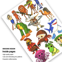 Libro para Colorear de World of Warcraft, el Más Vendido, Diversión para Niños, Libro para Colorear Abstracto con Diseños Alienígenas, Impreso y Personalizado al por Mayor