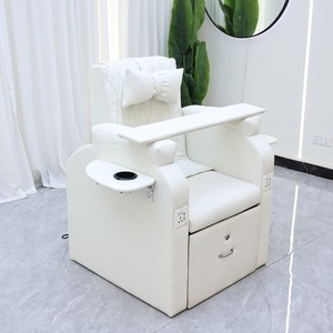 Sillón de Pedicura Rosa, Spa Eléctrico para Pies, Sillón Reclinable para Salón de Uñas, Respaldo Ajustable, Lámpara LED de 7 Colores - Product Image 6