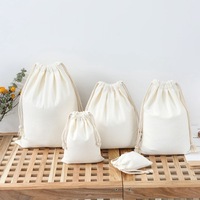Recycler coton toile tissu mousseline cordon sac à poussière emballage bijoux pochette coton bio sacs fabricants