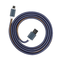 TKT 1m pengisian daya Cepat kabel USB mikro elektrik 2.5mm tipe-c untuk perangkat Android printer komputer kotak fungsi pintar jaket nilon