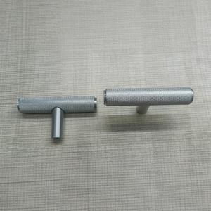 Poignée de barre moletée en alliage d'aluminium pour tiroir, armoire, quincaillerie de placard, montage en surface, non détachable - Product Image 1