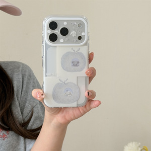 เคสโทรศัพท์สองชั้นลายกระต่ายช้างสีฟ้าเทาน่ารักสำหรับ iPhone 15 16 17 PRO MAX - Product Image 2