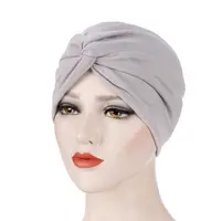 Turbante islámico para la frente, turbante musulmán, hijab, sombreros para mujer, bufanda elástica para la cabeza, accesorios para el cabello para mujer 299