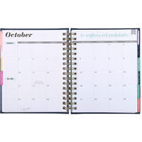 OEM Custom Colour ful Spiral Office Monatlicher Wochen planer Tagebuch Notizbuch Agenda für Frauen