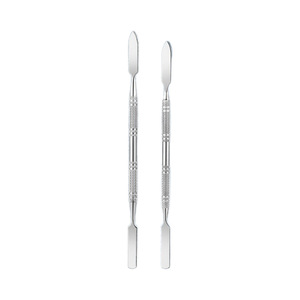 Double-ended threaded non-slip stainless steel color mixing stick, professional nail art color mixing, <b>foundation</b> makeup tool, - Product Image 1