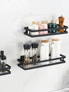 Organisateur de cuisine Support mural en acier inoxydable <span class=keywords><strong>Étagère</strong></span> de rangement pour pots à épices <span class=keywords><strong>Étagère</strong></span>s pour armoires Gadgets de cuisine - Product Image 5