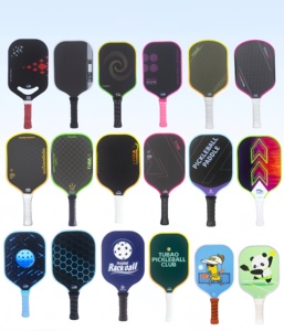 Raquette de pickleball portable en fibre de verre de haute qualité, <span class=keywords><strong>prix</strong></span> d'usine, approuvée USAPA, ensemble de raquettes de pickleball avec balles pour débutants - Product Image 5