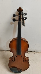 Violon d'étude en bois massif, finition flamme tigre, <span class=keywords><strong>12</strong></span> pouces, couleur bois naturel, côtés en érable, en promotion - Product Image 3