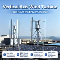 Éolienne de type H haute efficacité 5 kW avec boîtier de commande intégré, sortie stable pour l'énergie résidentielle