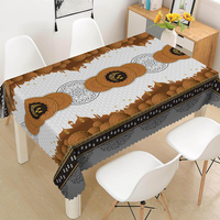 Nappe en PVC à motif géométrique unique, anti-salissure, résistante à l'usure, personnalisable, en rouleau