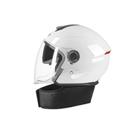 Demi-casque de moto d'inspiration vintage, matériau ABS à fort impact certifié DOT, visage ouvert pour vélos classiques