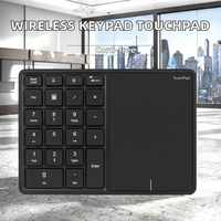 Clavier numérique sans fil rechargeable 2.4G avec pavé tactile 22 touches pour PC, Mac Book, ordinateur portable