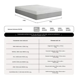 Хит продаж: Матрас из высокоплотного вакуумного сжатого пенополиуретана с эффектом памяти, современный простой дизайн, 6/15 см, для спальни и дома - Product Image 6