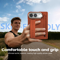 Étui pour iPhone Duo avec protection intégrale, protection d'écran intégrée, emplacement pour stylet, béquille métallique pour appareil photo et sangle de maintien 360° °   Résistant aux chocs