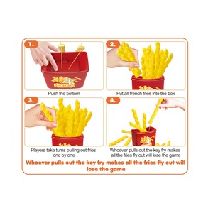 AJB 2026 Juego de Papas Fritas Explosivas, Juguete de Papas Fritas con Resorte para Fiestas Familiares, Regalo para Niños Mayores de 4 Años - Product Image 2