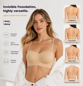Custom Logo Soft Comfort High Elastic Support Wireless Bonded Jelly Bra Elegant Adjustable Shoulder Straps Women's Seamless Bra