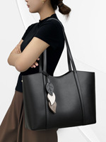 Sac fourre-tout en cuir véritable pour femme, style urbain et simple, avec fermoir magnétique, grande capacité, portable, pour usage quotidien toutes saisons