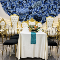 Chaises de mariage pour hôtels, événements, banquets, repas, chaises en métal doré de luxe, chaises en acier inoxydable, trônes de fête, Sillas modernes