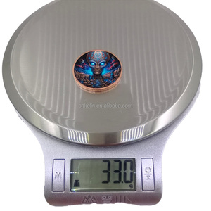 Medaglie in Metallo con Stampa UV Serie <span class=keywords><strong>UFO</strong></span>, Moneta Souvenir in Rame Puro da 1oz per Regali ai Fan - Product Image 4