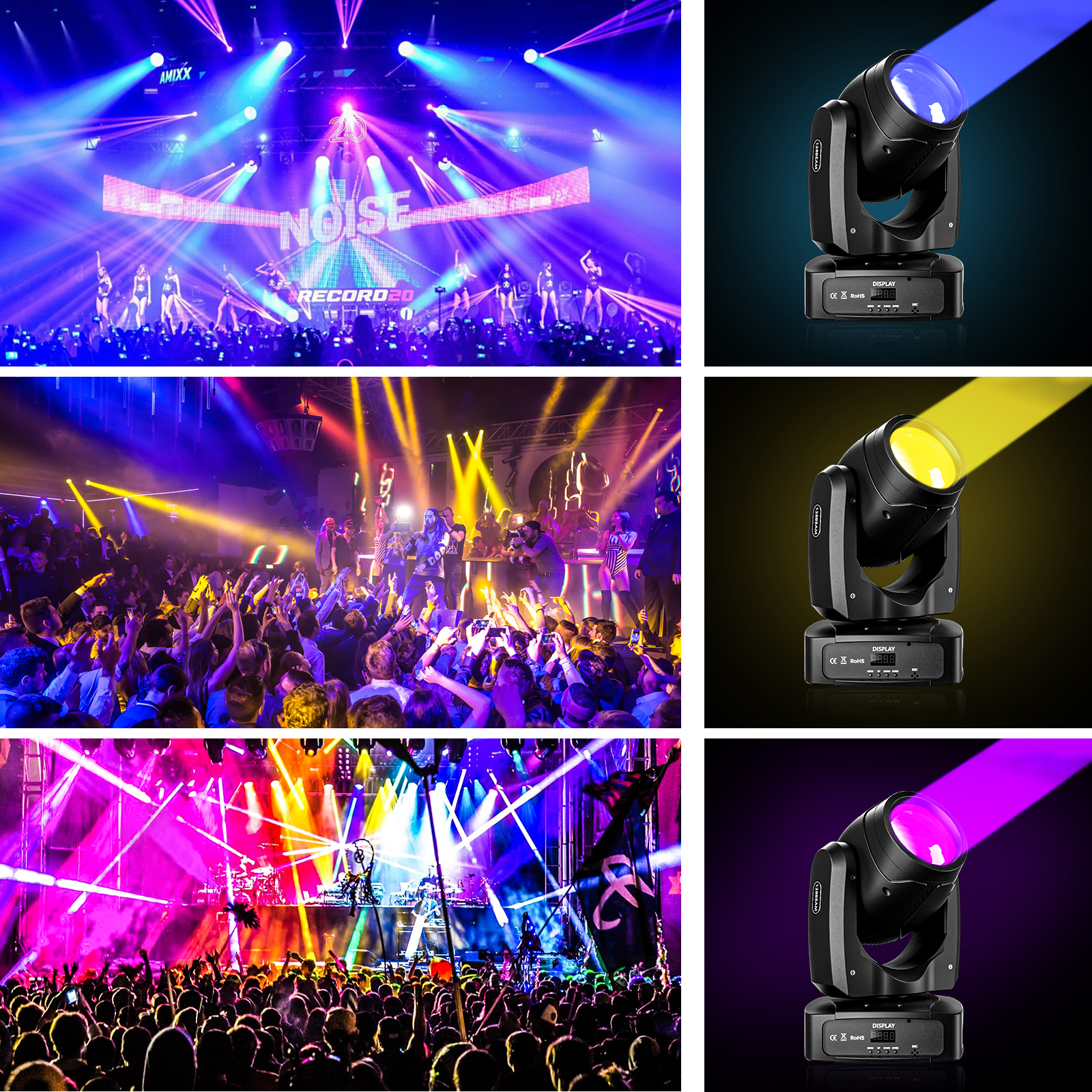バーに適した高輝度150WビームDmx512ステージライトチャンネル