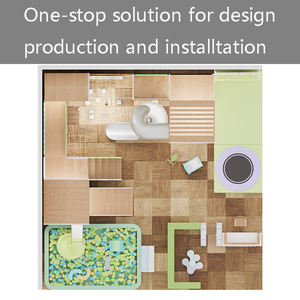 Yeni tasarım yürüyor eğlence parkı çocuklar ahşap çocuk küçük kapalı oyun alanı ekipmanları, çocuk kapalı oyun alanı - Product Image 4