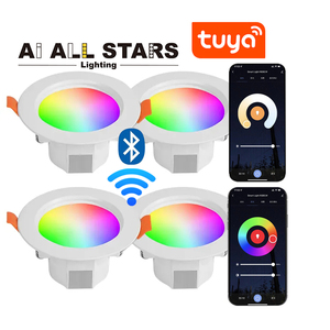 2,5 pulgadas 3,5 pulgadas 4 pulgadas inteligente RGBW Downlight trabajar con Smartthings <span class=keywords><strong>Alexa</strong></span> eco <span class=keywords><strong>Plus</strong></span> empotrada LED luces LED Downlight 5W 9W 12W - Product Image 1