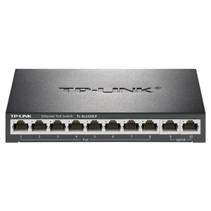 Commutateur PoE <span class=keywords><strong>TP</strong></span>-<span class=keywords><strong>LINK</strong></span> TL-SL1210LP Gigabit Uplink 8 10/100 ports RJ45 base-T Commutateurs d'entreprise avec alimentation PoE - Product Image 1