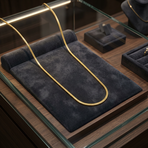 Cadenas de Moda al por Mayor: Collares con Diseño de Serpiente Chapados en Oro de 14K, 18K, 24K, Estilo Eslabón de Serpiente, Cadenas de Latón Dorado - Product Image 6