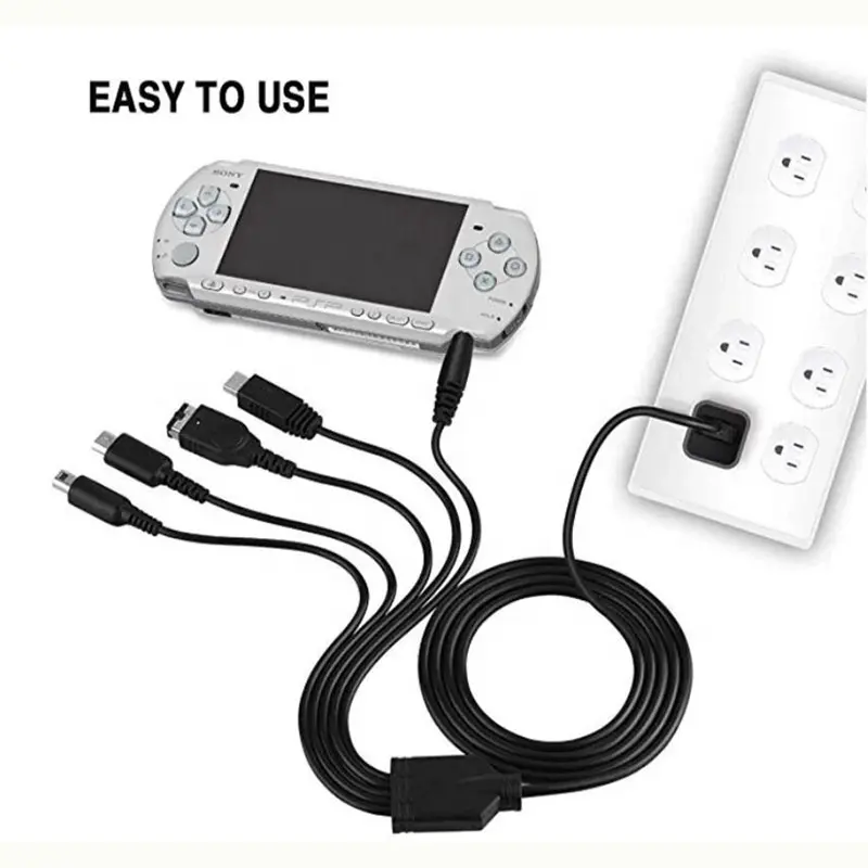 5-in-1-USB-Ladekabel für Nintend NEU 3DS XL NDS Lite NDSI LL WIIS U-Ladegerät für GBA für PSP 1000/2000 Ladekabel