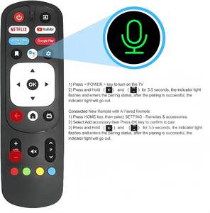 Control Remoto de Voz de Repuesto RM-C3287 Compatible con JVC Smart Android TV 50PFL5766 65PFL5704/F7 65PFL5504/F7 - Product Image 3