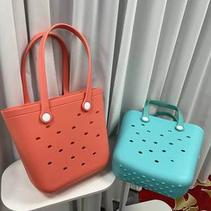 Borsa da spiaggia impermeabile con fori, disponibile in molti colori, prezzo all'ingrosso molto vantaggioso. - Product Image 5