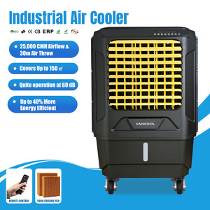 Refroidisseur d'air évaporatif industriel 25000cmh AC, climatiseur à eau, télécommande, pour atelier et environnements désertiques - Product Image 1