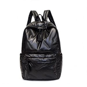 New Arrival Soft Down Quilted Travel <b>Backpack</b> Puffy Fashion School Bag Custom Student <b>Backpack</b> - Product Image 6