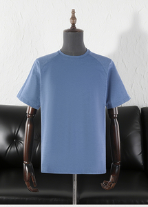 T-<span class=keywords><strong>shirt</strong></span> décontracté américain à épaules tombantes pour <span class=keywords><strong>homme</strong></span>, longueur standard, été, respirant, séchage rapide, 100 % polyester, robuste, élastique, coupe ajustée, fabriqué en Chine - Product Image 2
