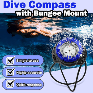 Boussoles de montre-bracelet magnétiques Q60T haute précision et lumineuses pour la survie en plein air, la randonnée, la <span class=keywords><strong>plongée</strong></span>, la <span class=keywords><strong>plongée</strong></span> sous-marine - Product Image 3