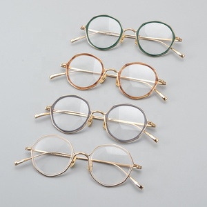 Trung Quốc thâm quyến nhà máy handmade chất lượng cao tinh khiết Titanium tấm kính khung kính mắt Frames <span class=keywords><strong>Acetate</strong></span> khung quang học - Product Image 3