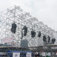 Torre de Estructura Metálica de Acero Dragonstage para Sistemas de Sonido de Altavoces de Conciertos en Grandes Escenarios al Aire Libre