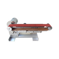 Compact Fixed Angle Electric Belt Sander with 775 Motor for Knife Sharpening and Precision Polishing (Plug-in Power)