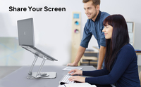 Meilleure vente léger en alliage d'aluminium support pour ordinateur portable ergonomique 360 degrés de rotation Flexible réglage de la hauteur portabilité nouveau