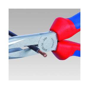 KNIPEX - 26 25 200 SB Alicates de Corte Lateral de Punta Snipe (alicates de pico de Cigüeña) cromados, mangos con empuñaduras multicomponentes - Product Image 3