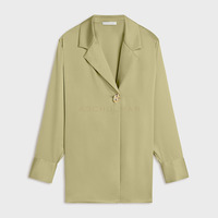 Ensemble Blazer et Jupe Longue en Satin Personnalisé Aschulman pour Femme – Veste Longue à Bouton Unique et Jupe Maxi – Tenue de Soirée de Luxe pour l'Aïd – Ensemble 2 Pièces