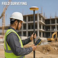 Penerima GNSS RTK GEO-POSITION G7 X7 dengan Penyimpanan Besar 32G, Bluetooth Ganda, IP67, 22 Jam Waktu Operasi untuk Survei GIS