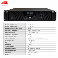 Amplificateur de classe D 2 canaux, amplificateur audio professionnel, montage en rack pour système PA, sonorisation en direct, équipement DJ, système sonore