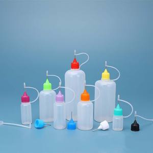 Botella de Plástico PE Suave Vacía de 5ml 10ml 20ml 30ml 50ml con Aplicador de Boquilla y Punta de Aguja para Belleza y Costura - Product Image 6