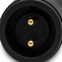 Câble de connecteur circulaire industriel M16 2 broches, longueur personnalisée