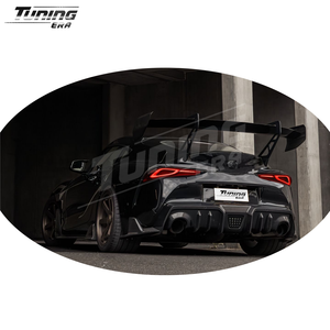 Aileron d'aile arrière en fibre de carbone AD V3 Style col de cygne inversé pour 2019 sur Toyota Supra MK5 A90 A91 - Product Image 6