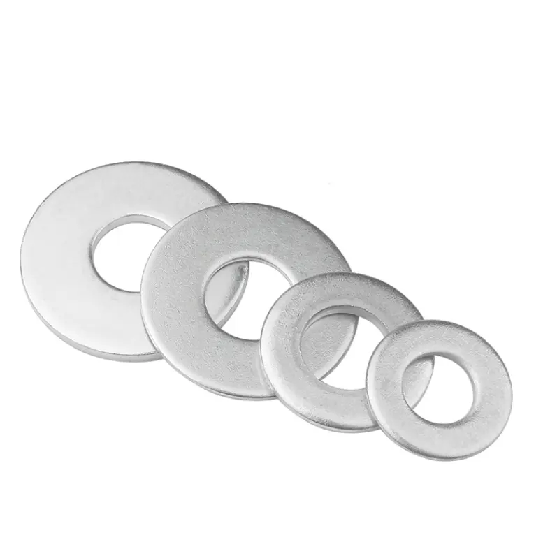 Taily China supplier zinc plated SAE steel stamped plain DIN125 flat fender washer