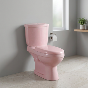 Aqua <b>Pan</b> Two Piece WC <b>Ceramic</b> Washdown Water Closet Pink Color Multi Color Bathroom Toilet <b>Set</b> - Product Image 1