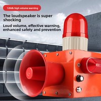 Alarme infrarouge PIR 120 dB, volume réglable, stroboscope, sirène sonore industrielle antivol, lumière d'avertissement d'urgence 12 V-380 V